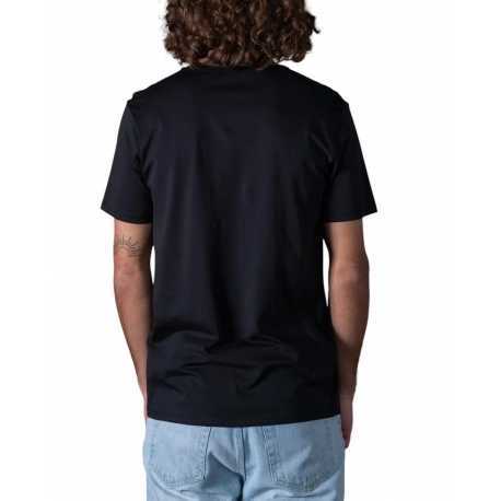 T-shirt Milo col v noir manches courtes coton Pima Anonym Homme boutique Strasbourg vêtement basic mode