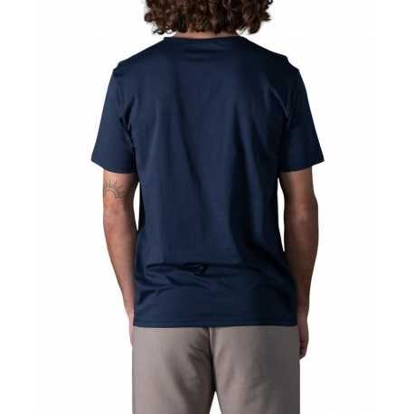 T-shirt Milo col v navy manches courtes coton Pima Anonym Homme boutique Strasbourg vêtement basic mode