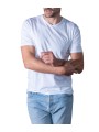 T-shirt Milo col v BLANC manches courtes coton Pima Anonym Homme boutique vêtement Strasbourg mode basic