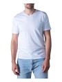 T-shirt Milo col v BLANC manches courtes coton Pima Anonym Homme boutique vêtement Strasbourg mode basic