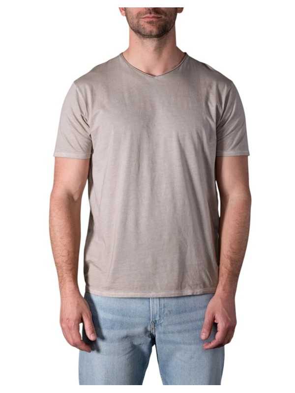 T-shirt Milow col v DUST manches courtes coton Pima Anonym Homme boutique Strasbourg mode vêtement basic
