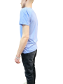 T-shirt Milow col v CHAMBRAY manches courtes coton Pima Anonym Homme boutique Strasbourg vêtement basic mode