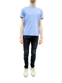 T-shirt Milow col v CHAMBRAY manches courtes coton Pima Anonym Homme boutique Strasbourg vêtement basic mode