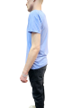 T-shirt Milow col v CHAMBRAY manches courtes coton Pima Anonym Homme boutique Strasbourg vêtement basic mode
