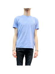 T-shirt Milow col v CHAMBRAY manches courtes coton Pima Anonym Homme boutique Strasbourg vêtement basic mode