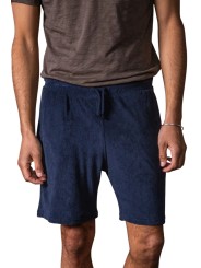 Short éponge Evan marine coton Pima Anonym Homme boutique Strasbourg vêtement basic mode