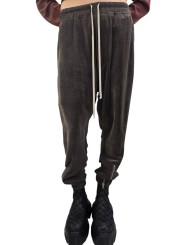 Pantalon Dark dust pan de velours zip bas Tecuatl Track Pant RP02E 4320 V 78 Rick Owens Femme mode concept store 