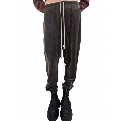 Pantalon Dark dust pan de velours zip bas Tecuatl Track Pant RP02E 4320 V 78 Rick Owens Femme mode concept store 