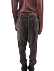 Pantalon Dark dust pan de velours zip bas Tecuatl Track Pant RP02E 4320 V 78 Rick Owens Femme mode concept store 