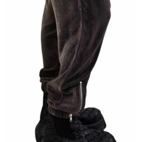 Pantalon Dark dust pan de velours zip bas Tecuatl Track Pant RP02E 4320 V 78 Rick Owens Femme mode concept store 