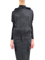 Pull Crater Knit noir mérinos manches longues RP02E 4629 M 09Rick Owens Femme Strasbourg fashion mode concept store
