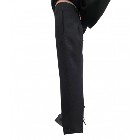 Jupe longue fendue laine laine vierge Sliced skirt RO02E 4387 WD 09 Strasbourg fashion mode créateur boutique avantgarde