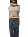 Jupe jeans longue fendue Denim Sliced Skirt Rick Owens Femme RO02E 4393 DWG 76 boutique Strasbourg vêtement avantgarde