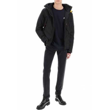 Doudoune Nivek Noir courte écusson noir PMJKBC02 0541 Pjs Parajumpers Homme Strasbourg boutique online downjacket