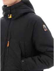 Doudoune Nivek Noir courte écusson noir PMJKBC02 0541 Pjs Parajumpers Homme Strasbourg boutique online downjacket