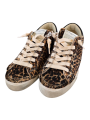 Baskets sneakers Paris low Leopard spoiler chocolat Philippe Model Femme PRLD DVA1 boutique Strasbourg fashion mode