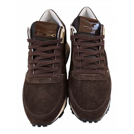Baskets Tropez High suède spoiler verni chocolat Philippe Model Femme TKLD DM15 boutique Strasbourg fashion mode sneakers