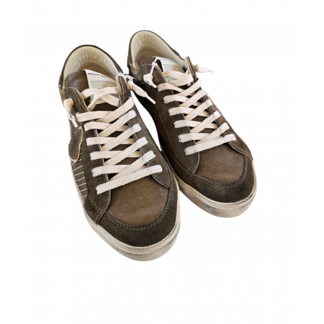 Sneakers cuir vieilli taupe vert Paris low Philippe Model Homme baskets PRLU XP10 boutique Strasbourg fashion mode baskets Sneakers cuir vieilli taupe vert Paris low Philippe Model Homme baskets PRLU XP10 boutique Strasbourg fashion mode baskets
