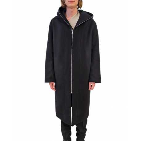 Manteau long noir capuche zip Gimp Mac Rick Owens homme RU02E 1979 WSF 09 boutique Strasbourg vêtement avant garde