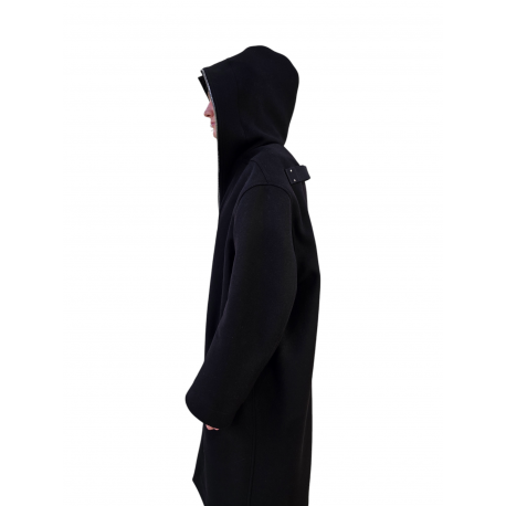 Manteau long noir capuche zip Gimp Mac Rick Owens homme RU02E 1979 WSF 09 boutique Strasbourg vêtement avant garde