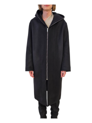 Manteau long noir capuche zip Gimp Mac Rick Owens homme RU02E 1979 WSF 09 boutique Strasbourg vêtement avant garde