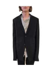 Veste costume noire sangle dos Concordian grain de poudre Rick Owens Homme RU02E 1721 WGP 09 boutique Strasbourg vêtement