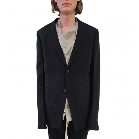 Veste costume noire sangle dos Concordian grain de poudre Rick Owens Homme RU02E 1721 WGP 09 boutique Strasbourg vêtement