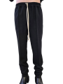 Pantalon noir Drawstring slim Long Rick Owens homme RU02E 1390 WGP 09 boutique Strasbourg vêtement avant garde mode