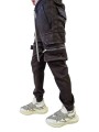 Pantalon Mastodon cargo Dark Dust Cuir agneau stretch Rick Owens homme RU02E 1396 LSV 78 vêtement boutique Strasbourg