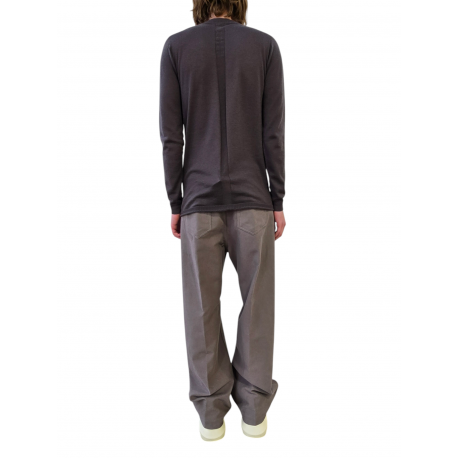 Pull dark dust col montant Mérinos Rick Owens homme RU02E 1625 M 78 boutique Strasbourg online vêtement avant garde mode