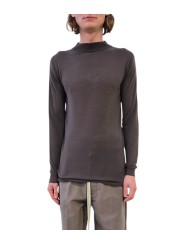 Pull dark dust col montant Mérinos Rick Owens homme RU02E 1625 M 78 boutique Strasbourg online vêtement avant garde mode