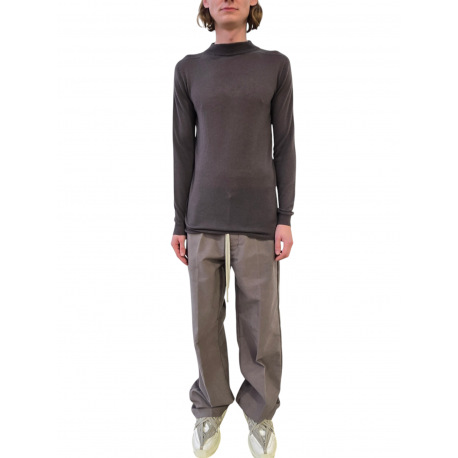 Pull dark dust col montant Mérinos Rick Owens homme RU02E 1625 M 78 boutique Strasbourg online vêtement avant garde mode