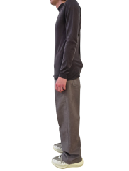 Pull dark dust col montant Mérinos Rick Owens homme RU02E 1625 M 78 boutique Strasbourg online vêtement avant garde mode