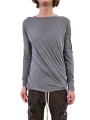 T-shirt double manches longues bleu délavé Rick Owens Homme RU02E 1257 UCDB 06 boutique Strasbourg vêtement avant garde