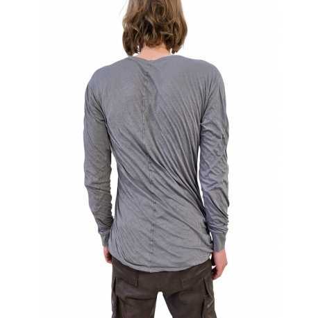 T-shirt double manches longues bleu délavé Rick Owens Homme RU02E 1257 UCDB 06 boutique Strasbourg vêtement avant garde