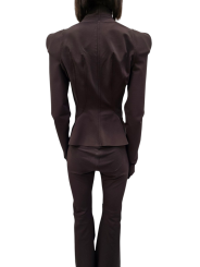 Veste épaulée zippée jersey viscose choco Princess Jkt LI02E 3703 JCVS 54 Strasbourg fashion concept store mode boutique
