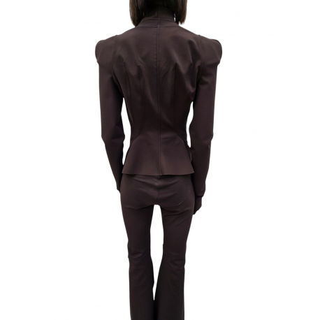 Veste épaulée zippée jersey viscose choco Princess Jkt LI02E 3703 JCVS 54 Strasbourg fashion concept store mode boutique