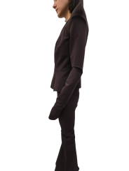 Veste épaulée zippée jersey viscose choco Princess Jkt LI02E 3703 JCVS 54 Strasbourg fashion concept store mode boutique