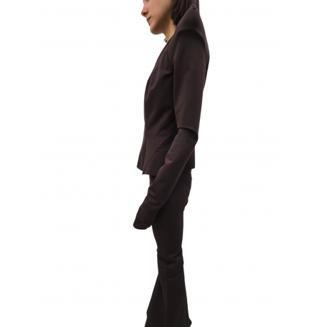 Veste épaulée zippée jersey viscose choco Princess Jkt LI02E 3703 JCVS 54 Strasbourg fashion concept store mode boutique