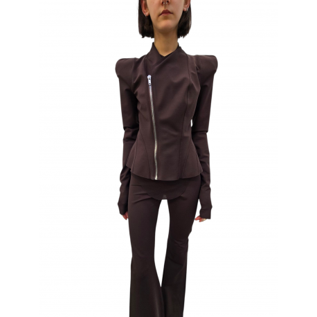Veste épaulée zippée jersey viscose choco Princess Jkt LI02E 3703 JCVS 54 Strasbourg fashion concept store mode boutique