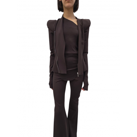 Veste épaulée zippée jersey viscose choco Princess Jkt LI02E 3703 JCVS 54 Strasbourg fashion concept store mode boutique