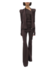 Veste épaulée zippée jersey viscose choco Princess Jkt LI02E 3703 JCVS 54 Strasbourg fashion concept store mode boutique