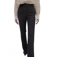 Pantalon bootcut navy rayé blanc Essentiel Antwerp Femme INVADE I2NA boutique Strasbourg vêtement fashion concept store