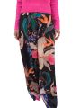 Pantalon large fluide print floral navy multi Essentiel Antwerp Femme IPANTS I2BL boutique Strasbourg vêtement fashion