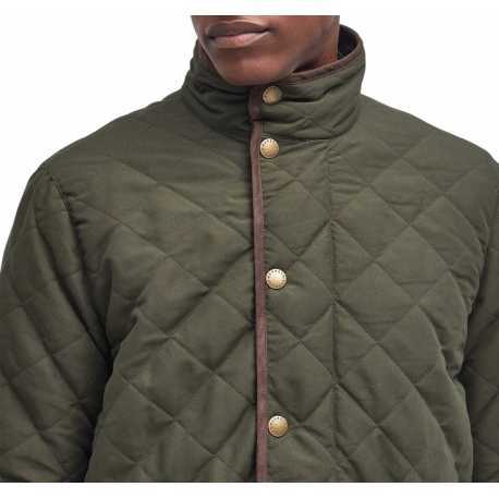 Veste matelassé loden Waterproof dark olive BARBOUR homme MQU1585 OL91 boutique Strasbourg vêtement fashion mode 