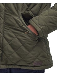 Veste matelassé loden Waterproof dark olive BARBOUR homme MQU1585 OL91 boutique Strasbourg vêtement fashion mode 