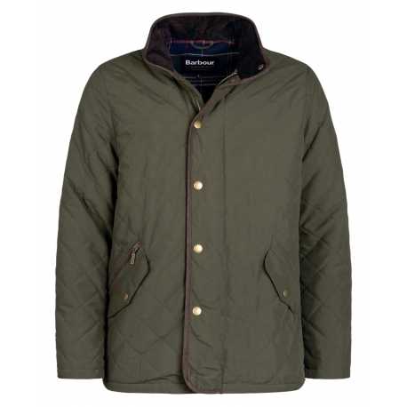 Veste matelassé loden Waterproof dark olive BARBOUR homme MQU1585 OL91 boutique Strasbourg vêtement fashion mode 