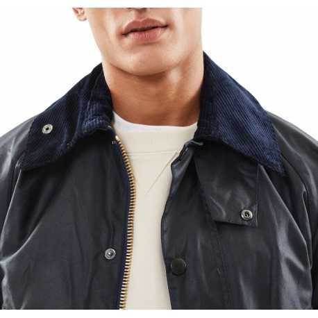 Veste Bedale bleu navy waxée Barbour Homme MWX0018 NY91 boutique Strasbourg vêtement fashion mode jacket