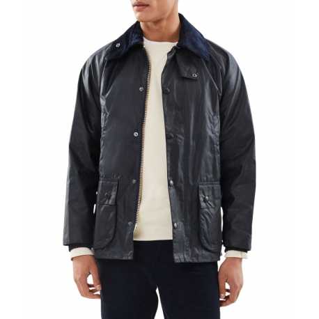 Veste Bedale bleu navy waxée Barbour Homme MWX0018 NY91 boutique Strasbourg vêtement fashion mode jacket