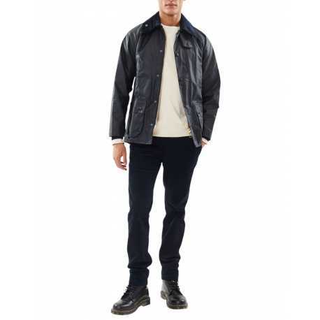 Veste Bedale bleu navy waxée Barbour Homme MWX0018 NY91 boutique Strasbourg vêtement fashion mode jacket
